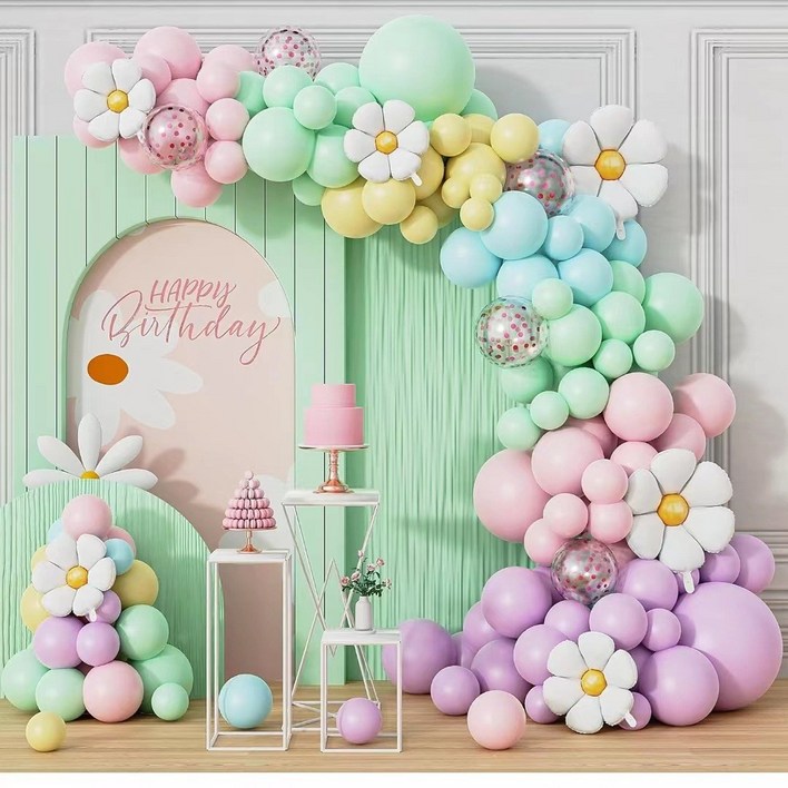 파티풍선 161pcs 웨딩 가게 축하 생일파티 장식세트