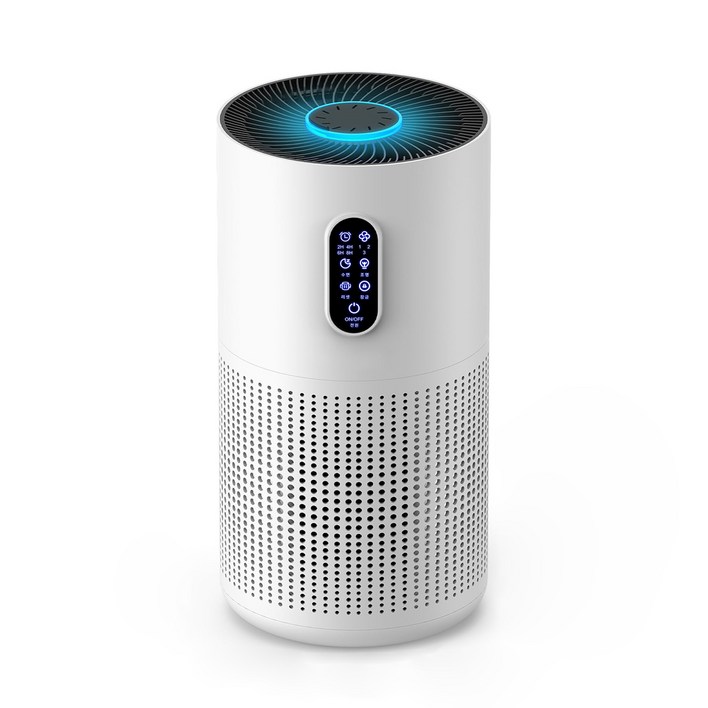 Allilio 공기청정기 저소음 음이온 360도 순환청정 거실 사무실 실내공기청정기, 화이트, M03N