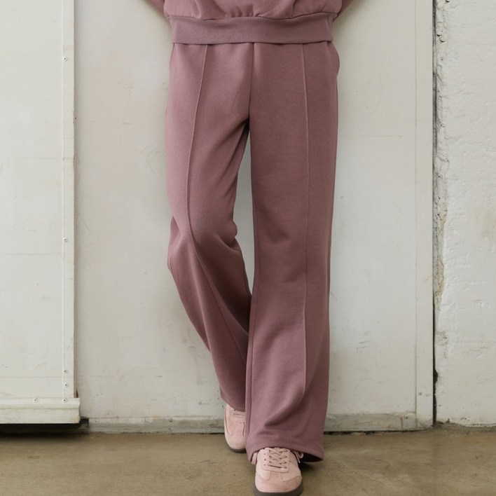 [6 colors]Lipbbam 코튼 더블소프트 플리스 기모 핀턱 와이드 팬츠 LPW007