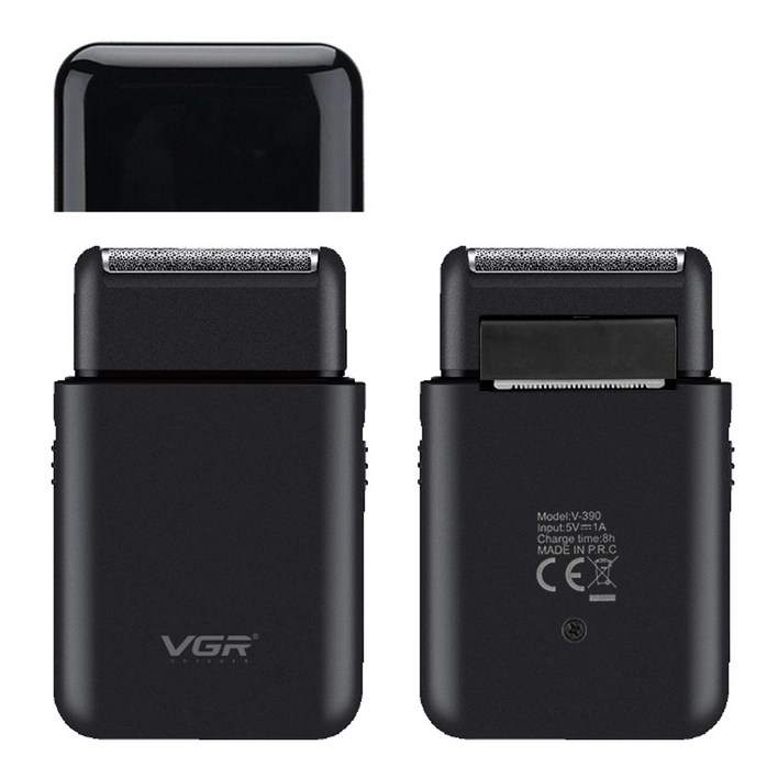 VGR 남성 미니 전기면도기 커터 여행 출장 차량용 면도기 V-390