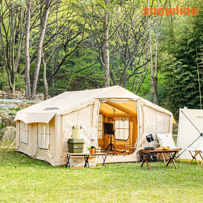 스노우라인 휘떼에어텐트 4.8 구매 시 사이드TPU창, 타프, 전동펌프 증정 SNH5ULT019