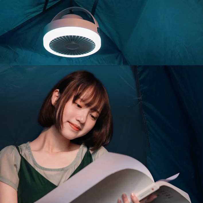 브에노 타프 실링팬 캠핑용 천장형 무선 선풍기 리모컨형 그린 BNG400