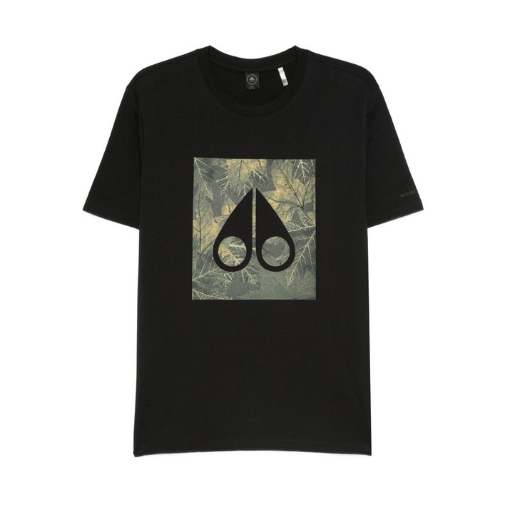 무스너클 나뭇잎 프린트 티셔츠