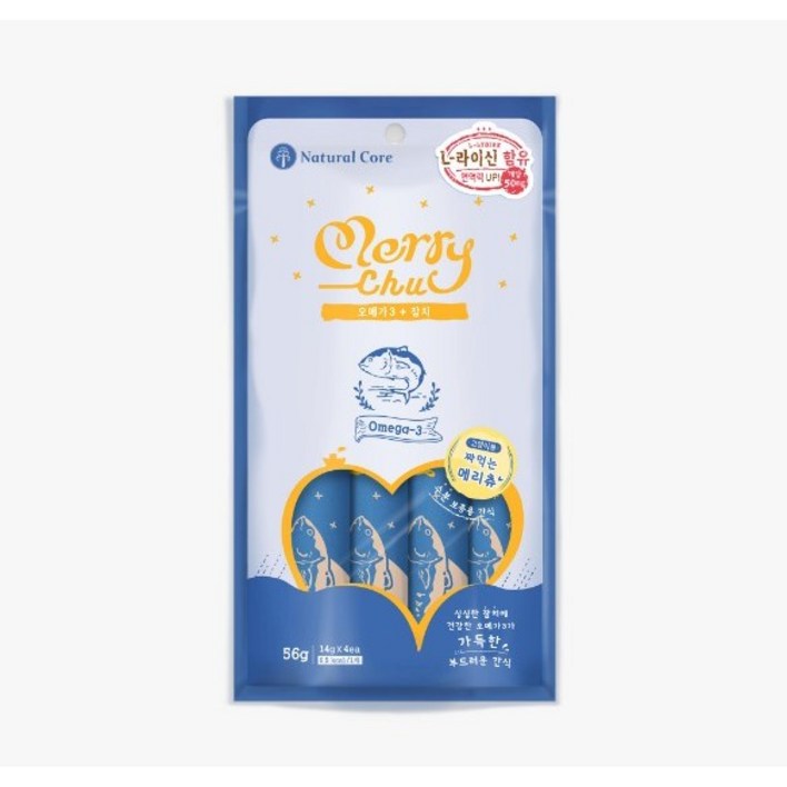 네츄럴코어 메리츄 참치 오메가 3 짜먹는 고양이 간식