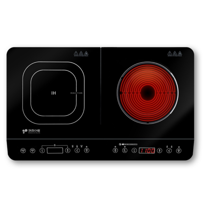 키친아트 인덕션 하이라이트 전기레인지 2구