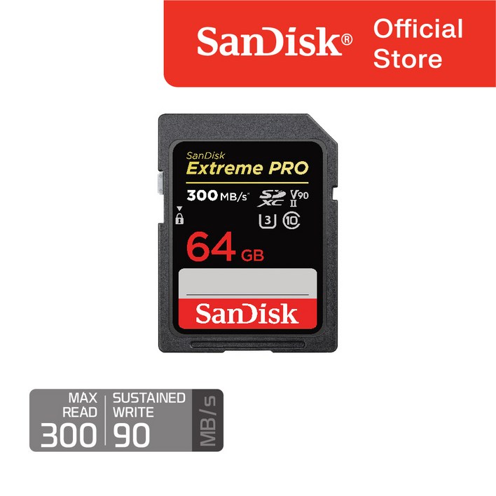 샌디스크 정품 익스트림 프로 UHSII SD V90 카드, 1개 샌디스크 정품 익스트림 프로 UHSII SD V90 카드, 1개