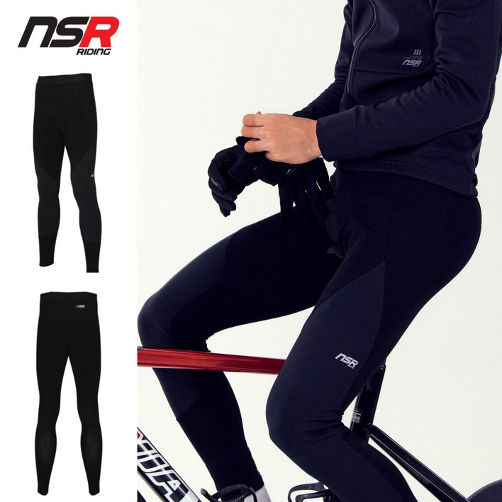 NSR 에센셜 방풍 기모 롱타이즈 가을 겨울 자전거 기모 바지  사은품 증정