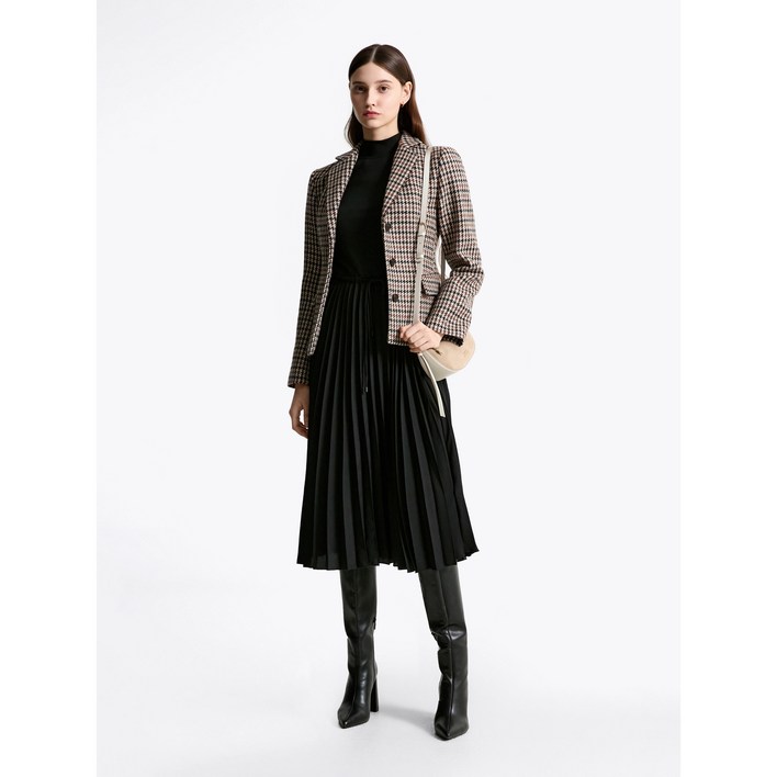 타미힐피거 믹스 플리츠 원피스 (T22F7TDR060WT1BDS)