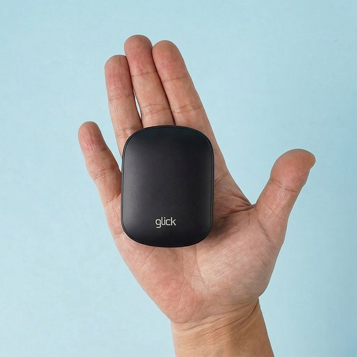 지클릭커 OFFICEPRO OP10 슬라임 휴대용 미니 블루투스 무소음 무선 마우스 블랙