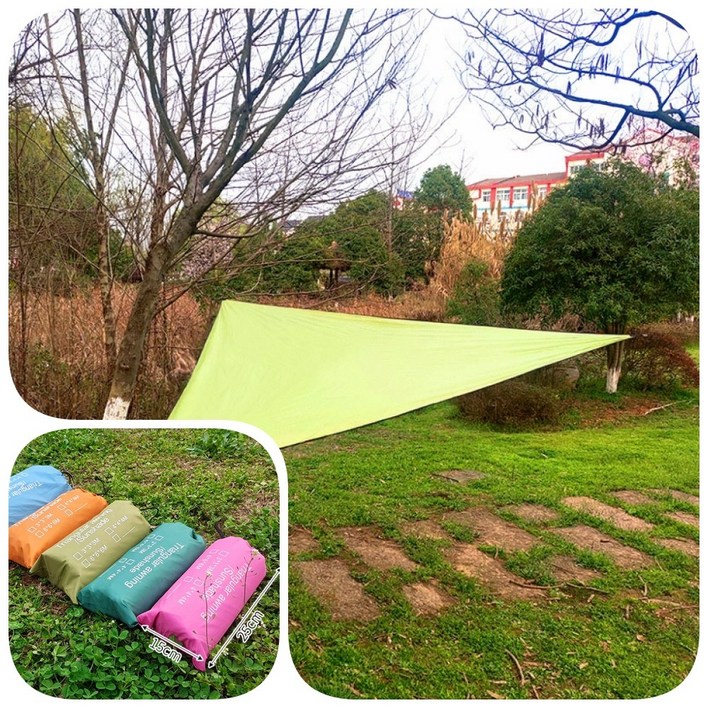 삼각 타프 세트 400cm 그린 타프스크린