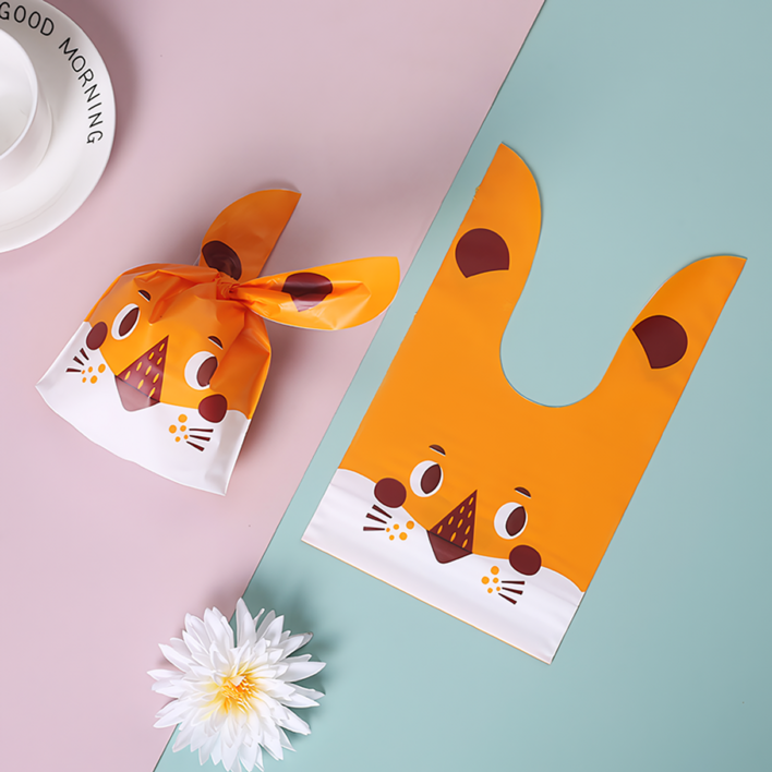 리리월드 귀여운 구디백 어린이집 선물 포장 보자기 봉투, 50장, 20 새침여우