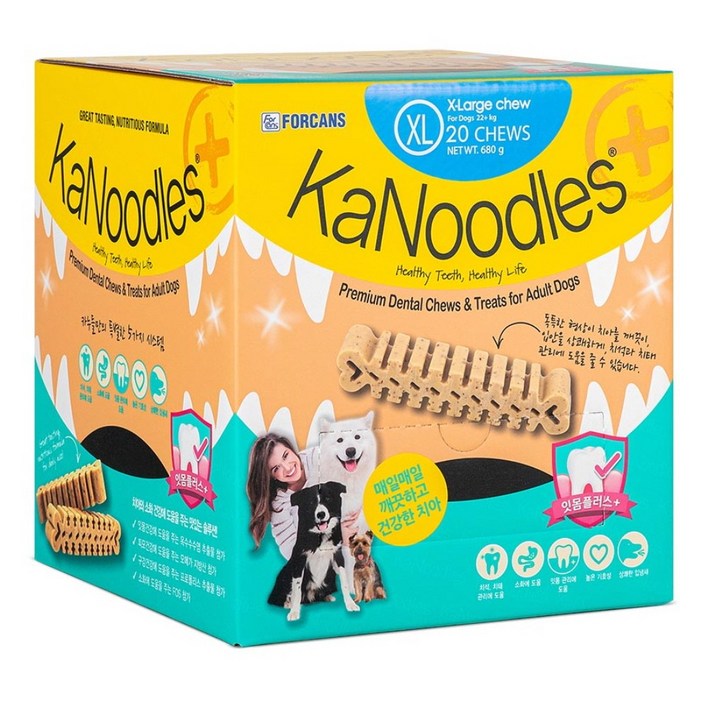 포켄스 카누들 잇몸플러스 필로팩 XL 20P, 1개, 680ml, 단품