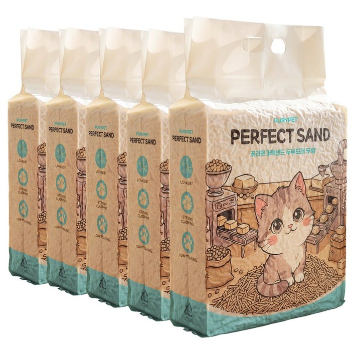 퓨리펫 고양이 가는 입자 두부모래