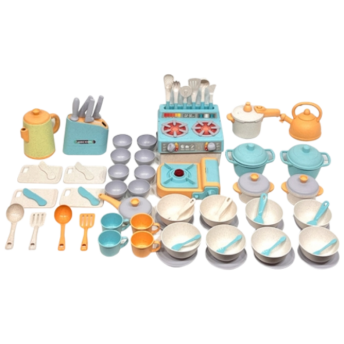 파스텔 소꿉놀이세트 74p 주방놀이 요리놀이, 1개