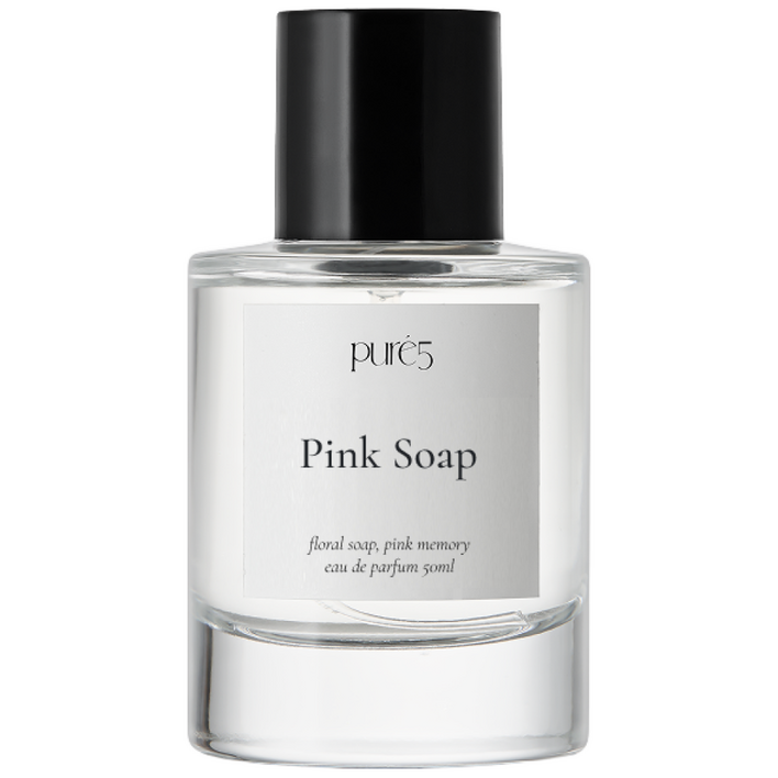 PURE5 포근한 화이트 머스크 코튼 비누향 향수 오드퍼퓸 PINK SOAP, 1세트, 50ml