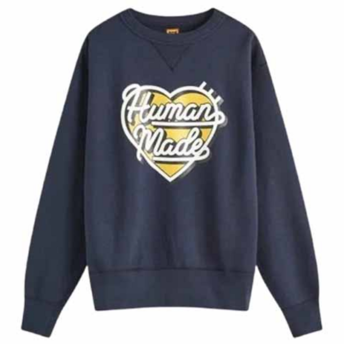 휴먼메이드 츠리아미 맨투맨 네이비 남성 HM28CS001