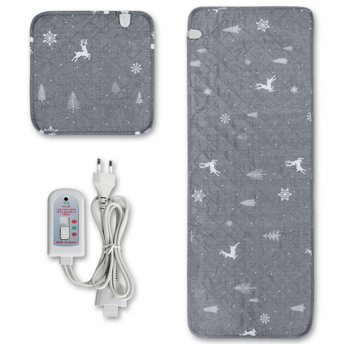 [2026년형 겨울 신상품] 믿을 수 있는 국산! 한일의료기 전기방석 그레이사슴 1인/3인, 3인 소파용