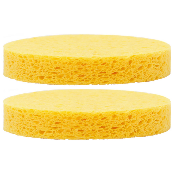 벨로티 바디클렌징 두꺼운 해면스펀지 2개입, 노란색, 1개