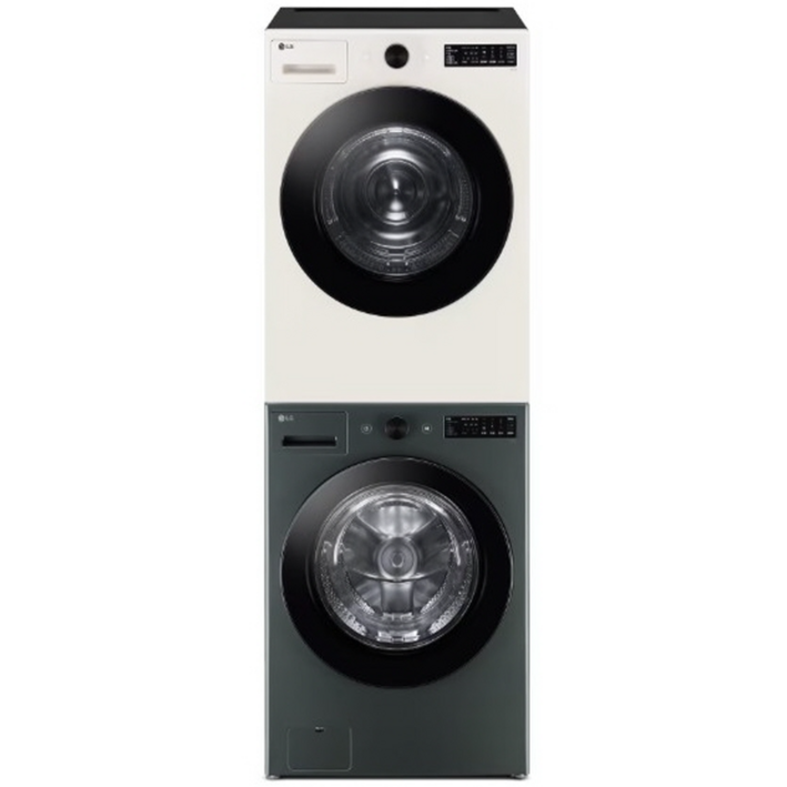 LG전자 트롬 오브제컬렉션 세탁기 + 건조기 + 키트 세트 KFG21GN-9EN 21kg + 19kg 방문설치