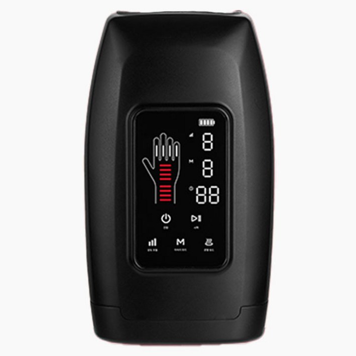 닥터포텐 프리미엄 온열 손가락 손 마사지기 X Pro, HM-001, 블랙