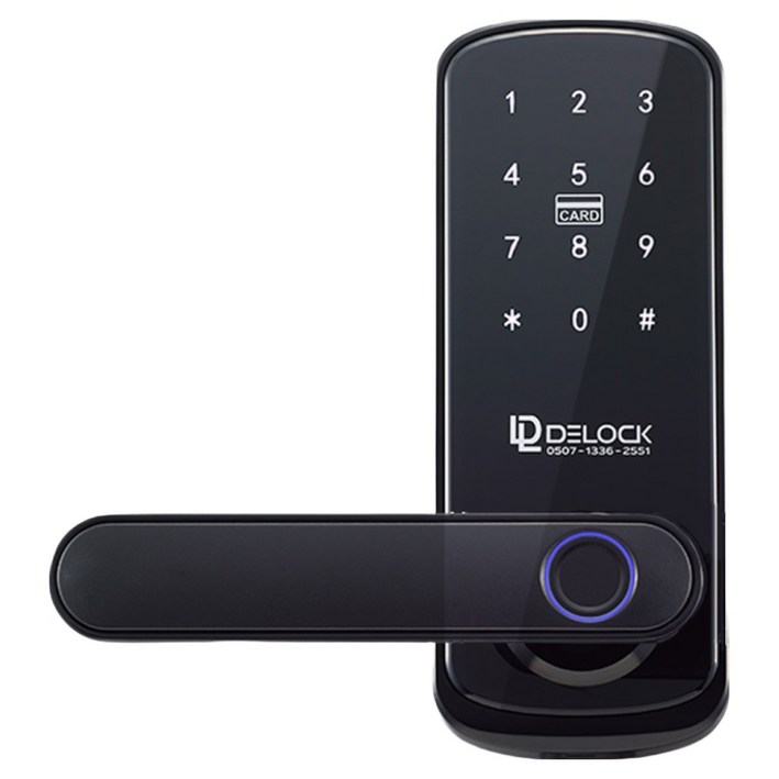 딜락 지문인식 무타공 목문용 이중인증 음성안내 디지털도어락 Y10 + 카드키 2p + 비상키 2p 세트, Y10, 고객직접설치