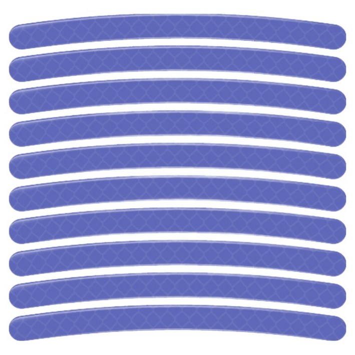 스코라 야간 시인성 휠 반사 스티커 퍼플 블루 7mm x 9cm 40p