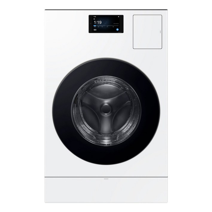 삼성전자 BESPOKE AI 콤보 세탁기 LCD 177.8mm WD90F25CHW 25kg + 18kg 방문설치