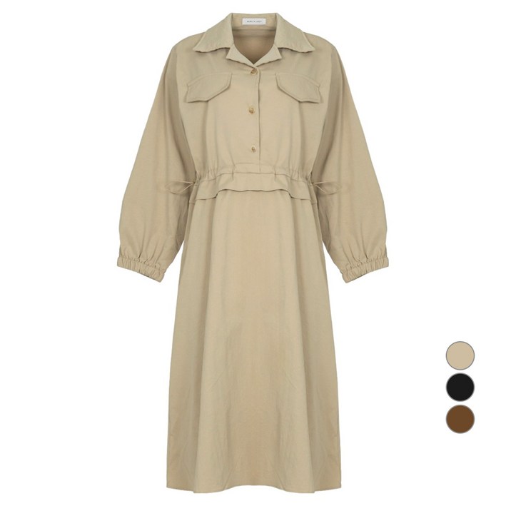 부루앤쥬디 여성용 스트링 카라 원피스 BORJDR503B