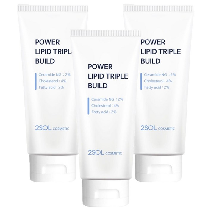 2SOL 파워 리피드 트리플 빌드 크림, 50ml, 3개