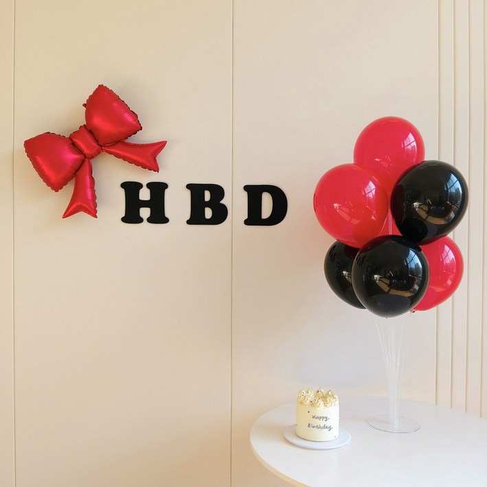 피앤비유니티 리본 HBD 파티벌룬 세트