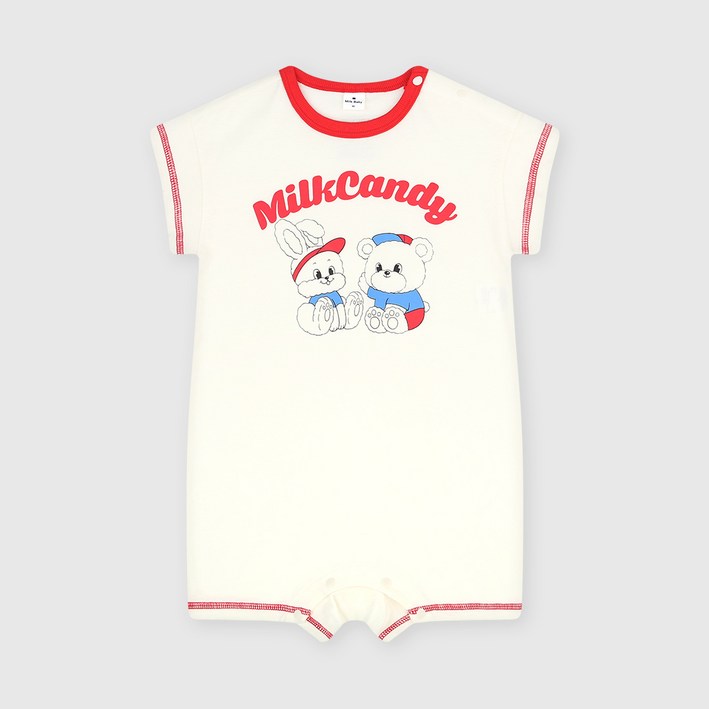 밀크베이비 아동용 통기성 꼬꼬마 롬퍼 우주복 점프수트