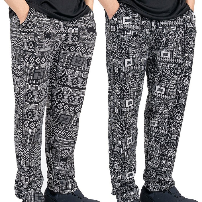 럭키베어 남성용 여름 작업복 몸빼바지 2종 세트