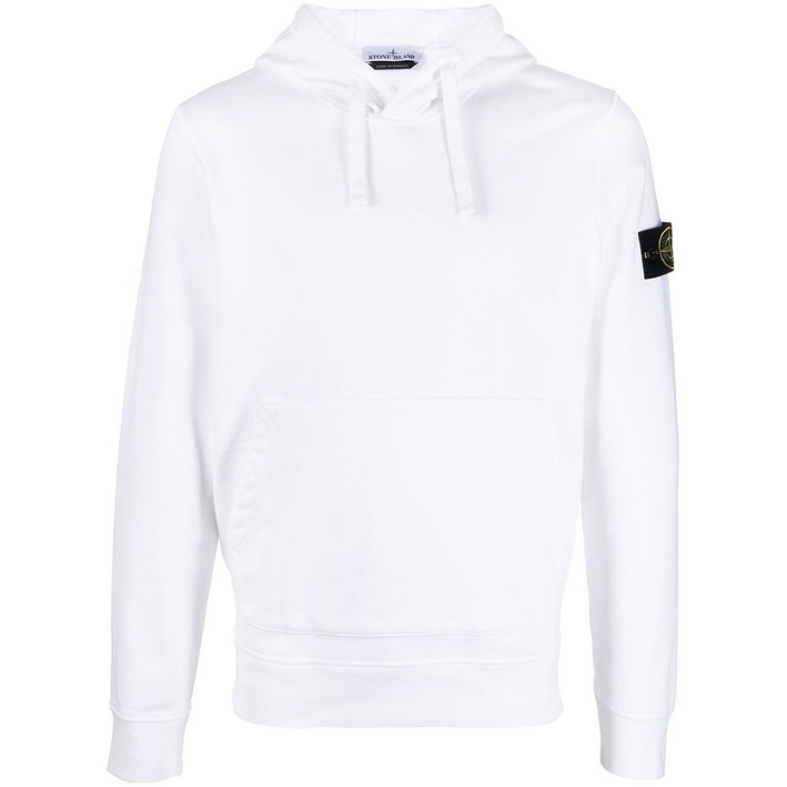 스톤 아일랜드 컴퍼스 모티프 드로스트링 후디