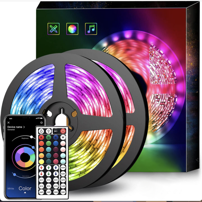 txzzy 라인조명 블루투스 앱 음악 동기화 변색 LED RGB 간접 줄조명 20m 7237719335
