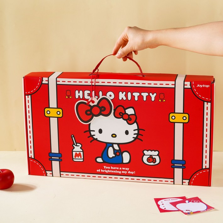 산리오 공식라이센스 헬로키티 다이어리 선물세트 Tt, 1세트, 레드