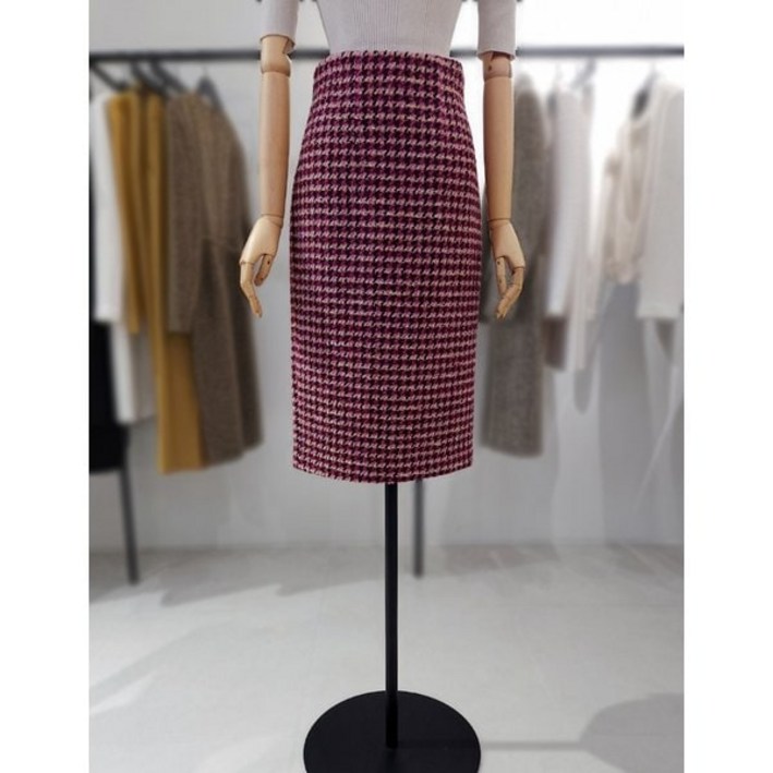 모조에스핀 모조에스핀 팬시소재 배색 SETUP 스커트 J244MSD133