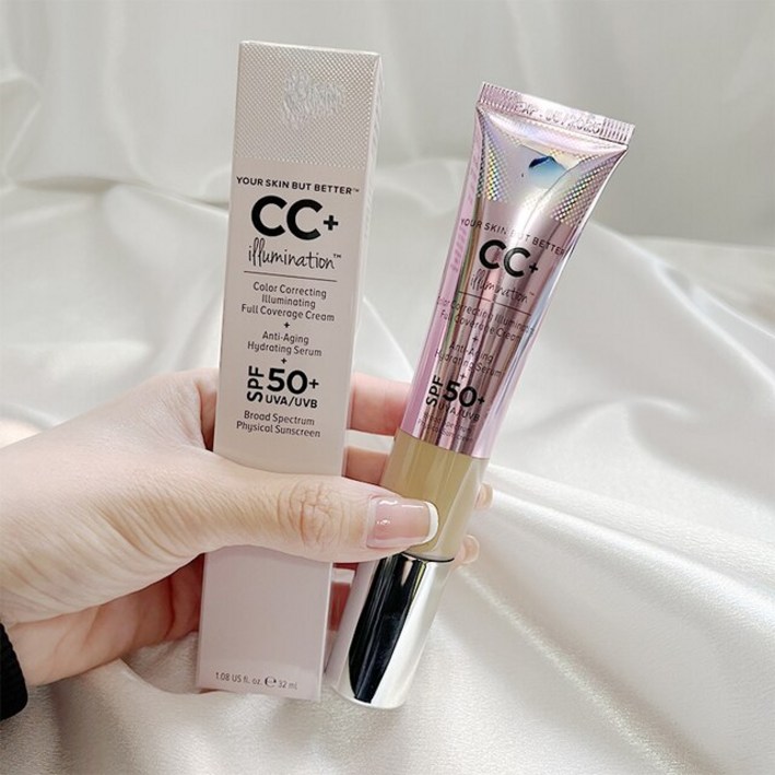 파운데이션 메이크업 화장품 당신의 피부 더 나은 CC  오일 프리 풀 커버 베이스 커버리지 크림  32ml