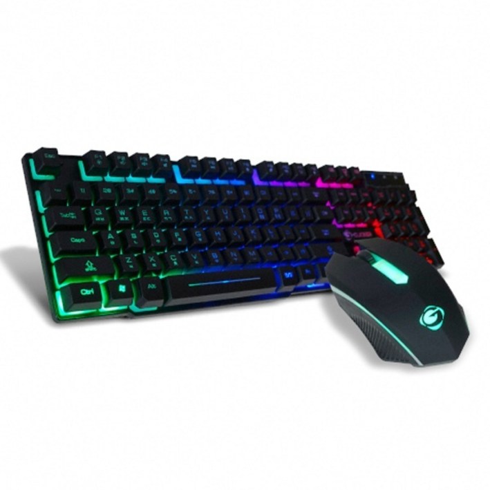 지클릭커 유선 데스크탑세트 GMK-190 Rainbow, 혼합색상, GMK-190, 일반형