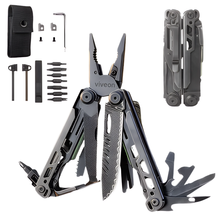 비브온 28 in 1 만능 공구 맥가이버칼 멀티툴, 1개