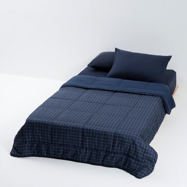JAJU 그리드 피치스킨 차렵이불SS네이비 J60N902147756 487338
