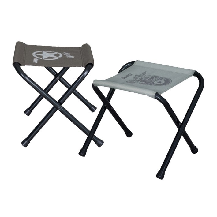 지프 윌리스 비비큐 체어 2개 1세트 , 캠핑체어 낚시의자 보조의자