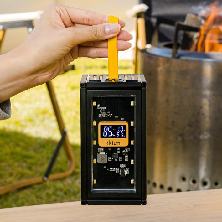 끼움 대용량 PD22.5W  PD3.0  66W 5in1 50000mAh 고속충전 블랙컨테이너 보조배터리 캠핑용 차박 군인용 파우치 기본 제공, 블랙Black