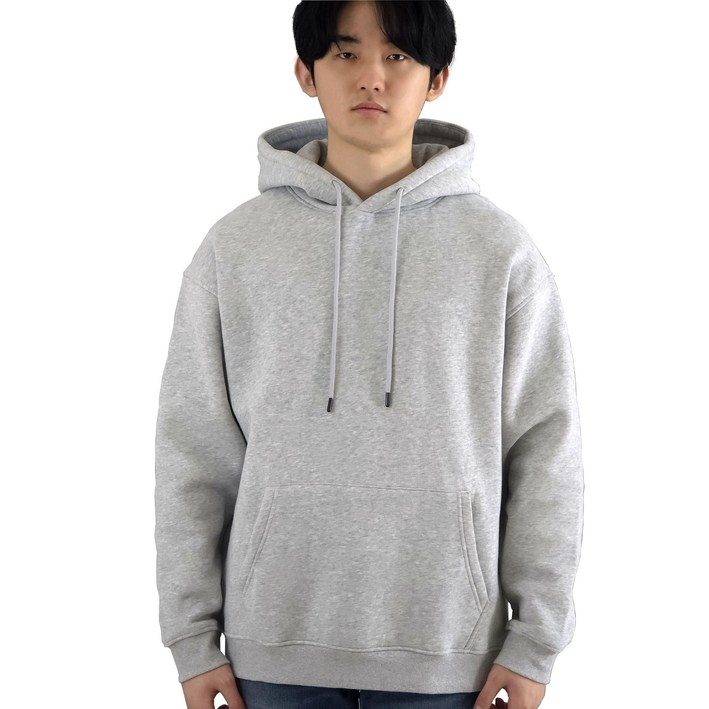 센서코어 무지 오버핏 기모 후드티 345g 남녀공용 겨울 헤비후드티 SENSORCORE