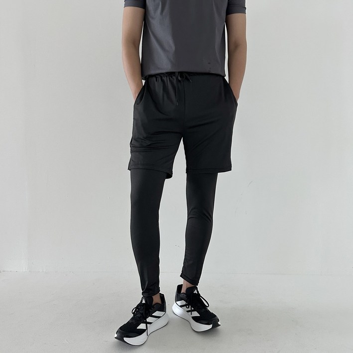 윈트리온 남자 반바지 레깅스 일체형 기능성 스포츠 투인원