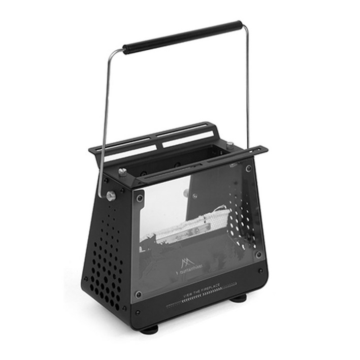 마운틴하이커 오일 램프 미니 화로 불멍 화로대 아이언 스토브, 1개, 블랙 SZK1302-2