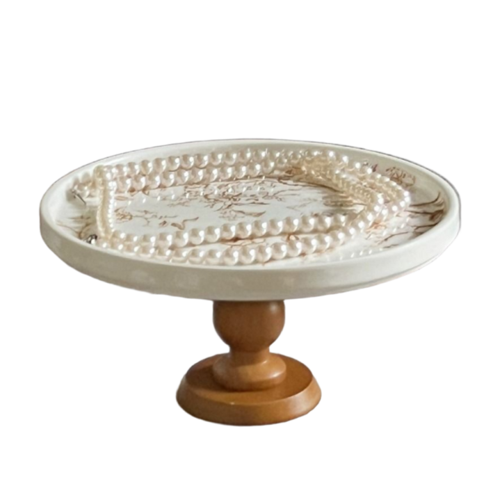 하루초이 빈티지 소품 트레이, 블룸브라운