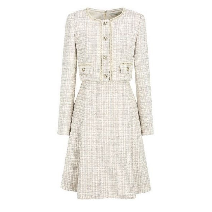 JJ지고트 트위드 재킷 플레어 원피스GPBM0OP911 261706