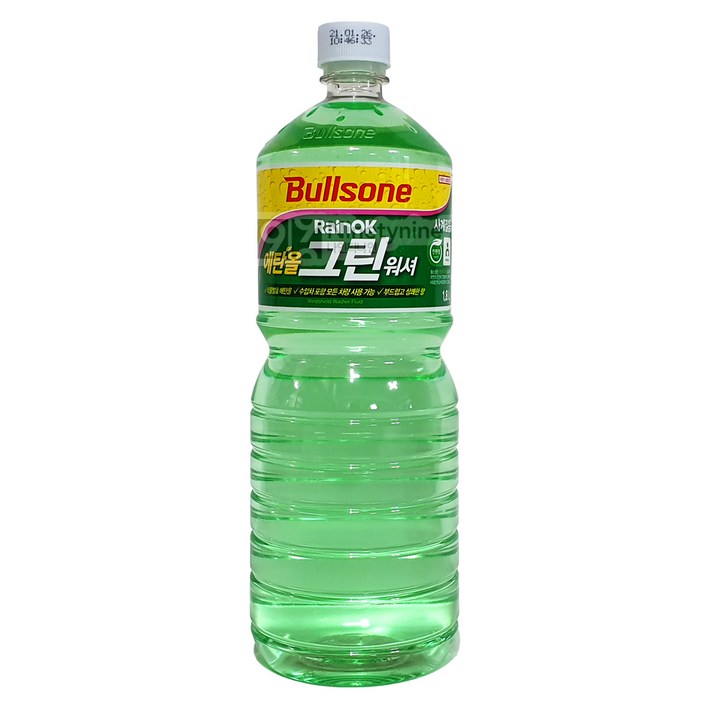 불스원 레인OK 에탄올 그린워셔액, 1.8L, 20개