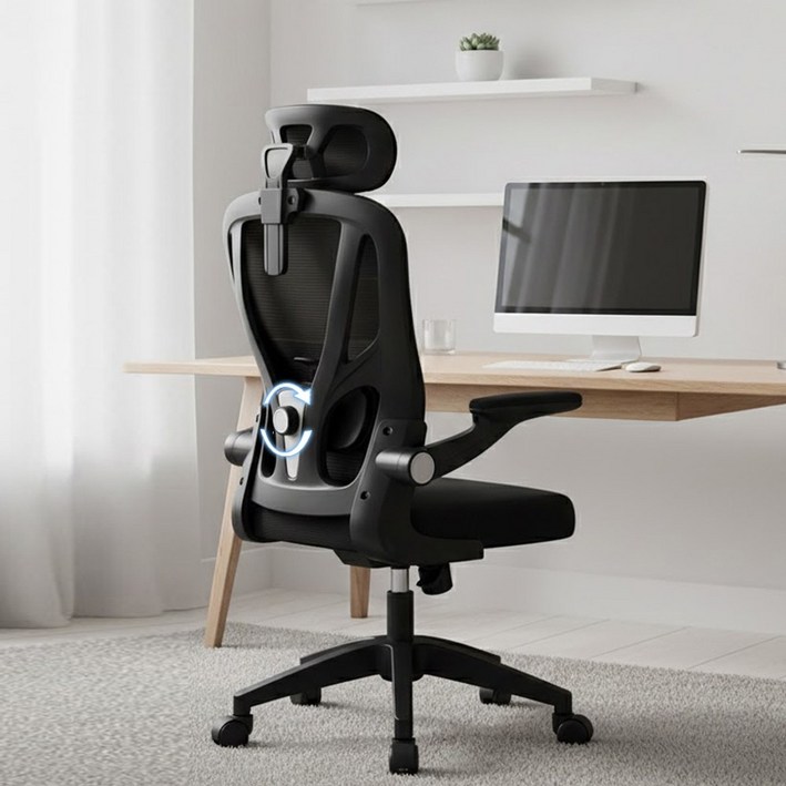 리보아 허리 편한 컴퓨터의자 사무용 사무실 책상 의자 메쉬