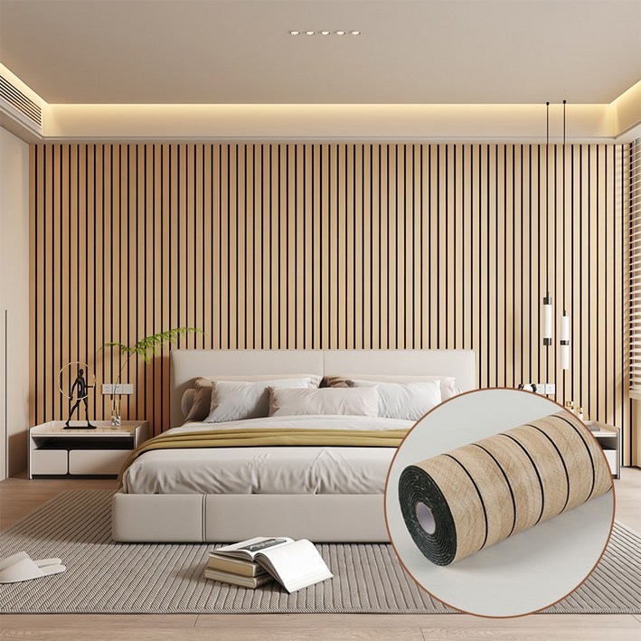 레디보드 붙이는 템바보드 인테리어 시트지, 베이지